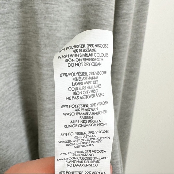 NWT Boohoo Light Gray Long Sleeve Bodycon Mini Dress sz S/M - Picture 8 of 8